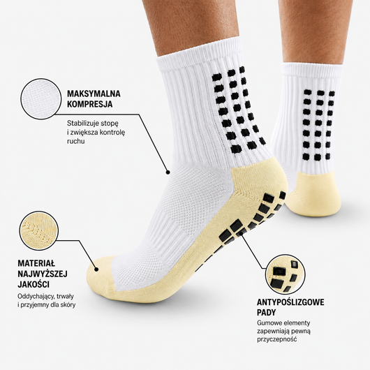MAVIX  4 Pary GripSocks Skarpety Anty-Poślizgowe